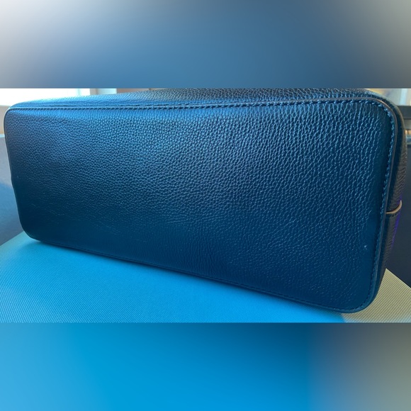 Tory Burch McGraw Tote - Black / Royal Navy - Picture 9 of 16
